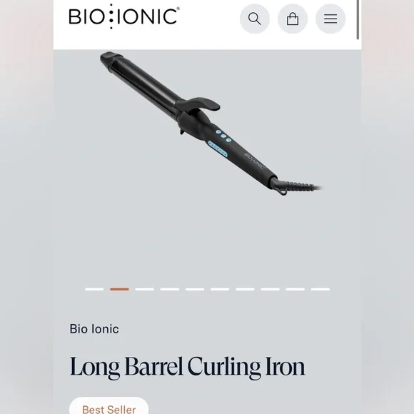 Bio Ionic long barrel 1.25 inch curling iron - Picture 1 of 6